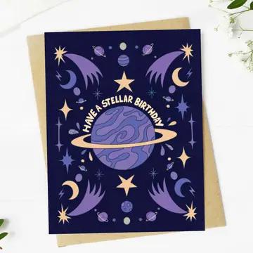 "Have a stellar birthday" Birthday Card