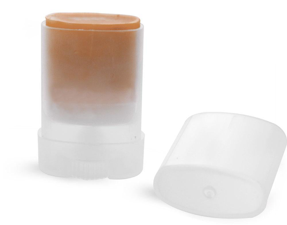 .35 oz Natural Oval Lip Balm TTubes w/ caps